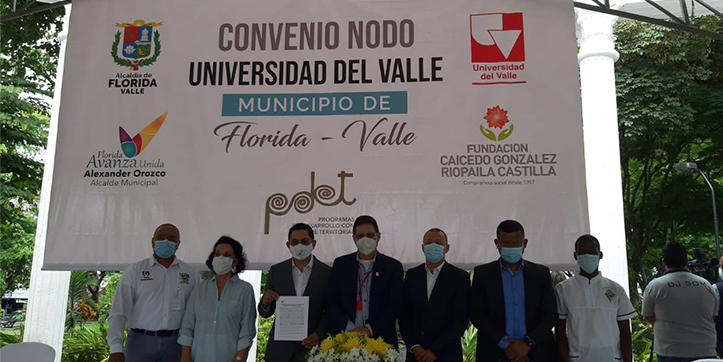 El municipio de Florida, la Universidad del Valle y la Fundación Caicedo González Riopaila Castilla firman convenio para nodo de educación superior en este territorio.
