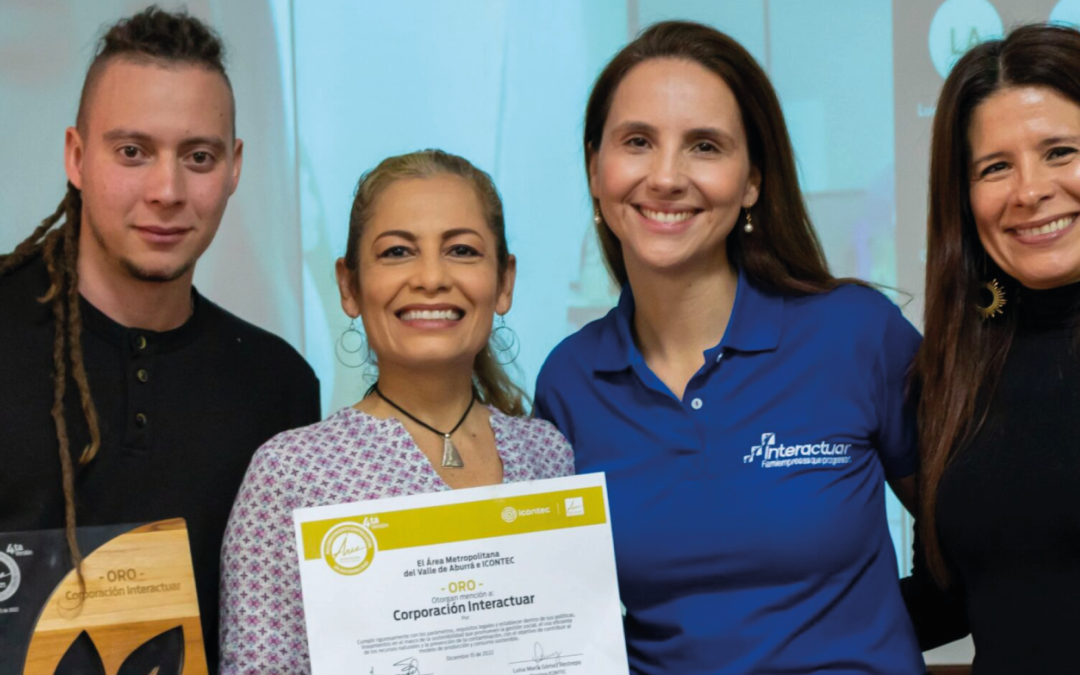 Interactuar reconocida por su apuesta a la conciencia ambiental