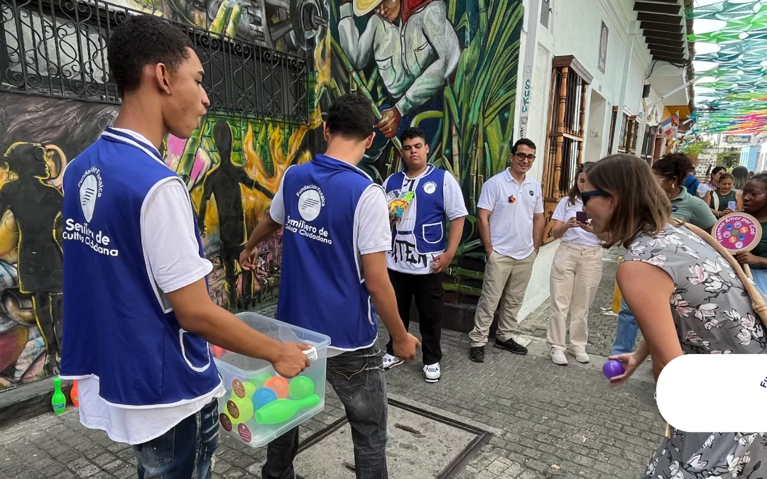 ¡Cali camina bajo un cielo tejido! Proyecto Cali Entretejida