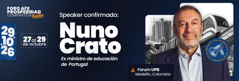 Nuno Crato, referente internacional en educación, será conferencista del Foro AFE Prosperidad Compartida 2026