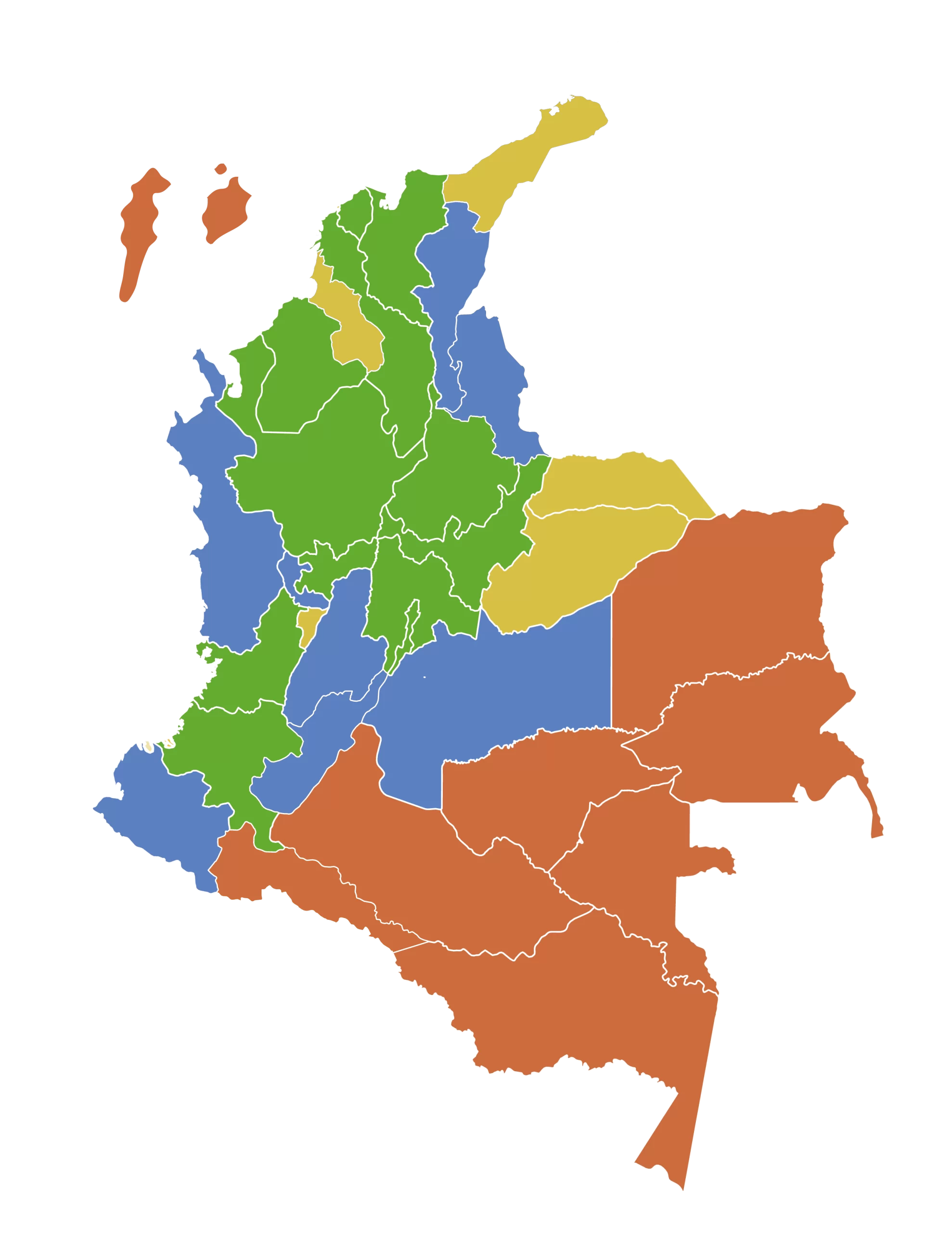 Mapa AFE 2026 con la presencia territorial de las fundaciones asociadas en Colombia